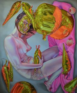 Maja Obradovic, Sedam zlatnih suza, ulje na platnu, 110 x 90 cm, 2025_RGB